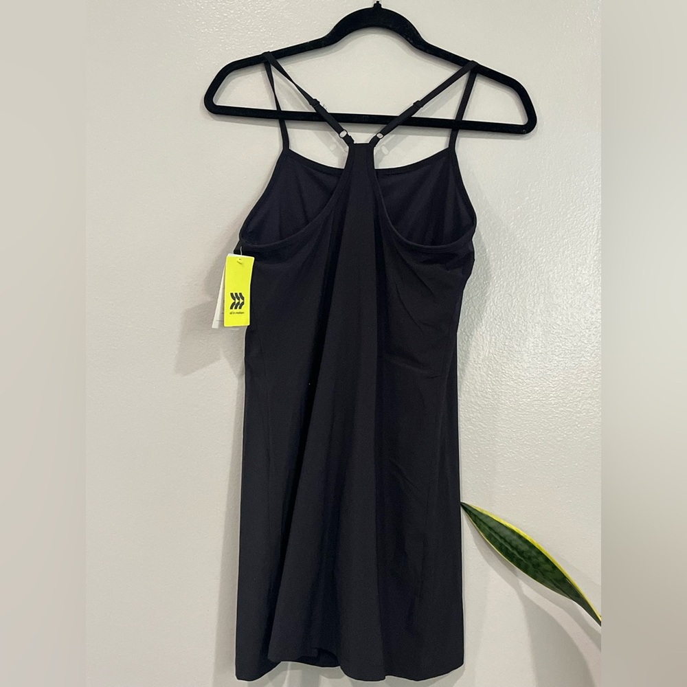 Women’s Flex Strappy Active Dress. Black. S - Picture 8 of 16